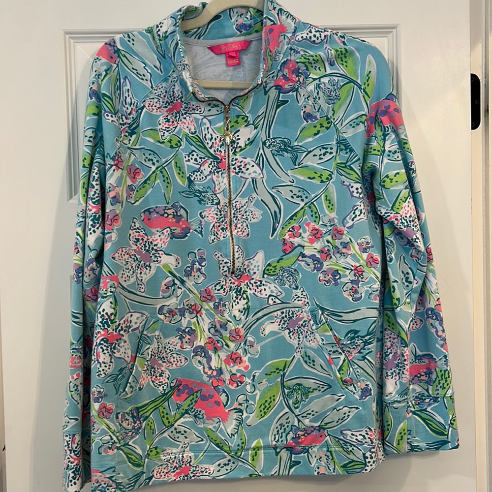 Lilly Pulitzer 1/4 zip pullover